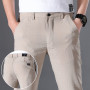 Men's Thin Solid Suit Pants Streetwear
