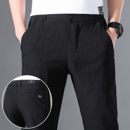 Men's Thin Solid Suit Pants Streetwear