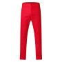 Men's Solid Pencil Pants Thin Mid Waist Jogger Casual Trousers