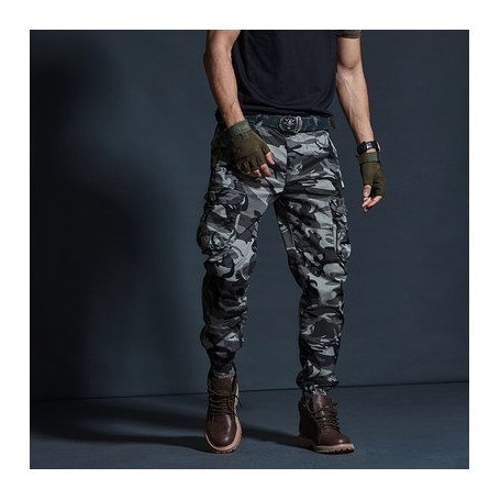High Quality Men's Military Tactical Joggers Camouflage Multi-Pocket Army Trousers