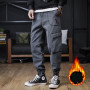 Men's Fleece Jeans Thick Warm Denim Thermal Trousers XL