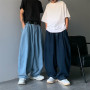 Men's Wide Leg Cargo Pants Korean Fashion Loose Straight Brand Clothing
