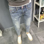 Brand Men Slim Fit Skinny Denim Jeans Stretch Trousers