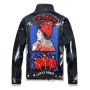 Men's Fashion Denim Embroidery Painted Jacket