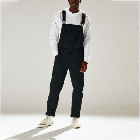 Men's Denim Jumpsuit European And American Jeans