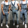 Overalls Men's Ripped Jeans Jumpsuit