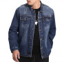 Cotton Denim Jacket Men's Clothing Streetwear Lapel Coat