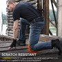 Men Outdoor Scratch-resistant Loose Jeans