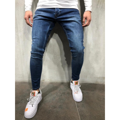 Men Skinny Hip Hop Denim Trousers Casual Jeans