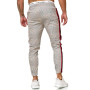 Hot Men's Stripe Pants Casual Loose Pencil Pants Slim Fit Plaid Side Stripe Skinny Jogger Casual High Quality Pants