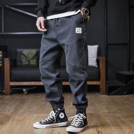 Men Loose Joggers Streetwear Harem Jeans Cargo Pants