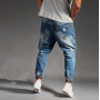 Ripped Jeans For Men Blue Black Denim Homme Harem Hip Hop Plus Size Trousers Fashions Jogger Pants