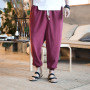 Men's Loose Harem Pants Male Casual Cotton Linen Pants Streetwear Trousers M-5XL