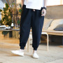 Men's Loose Harem Pants Male Casual Cotton Linen Pants Streetwear Trousers M-5XL