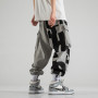 Men's Cargo Pants Fashion Multi-pockets Joggers Streetwear Style Wide Leg Loose Pants Hip Hop Sweatpants