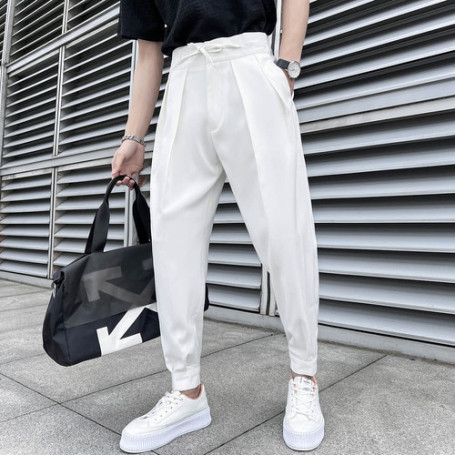 Men's Spring High Quality Casual Pants/Male Fashion Business casual Trousers Loose Haroun Pants