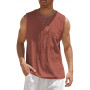 Men's LINEN TANK TOP linen shirt