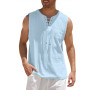 Men's LINEN TANK TOP linen shirt
