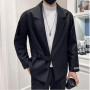 Men's Business Suit/Male Slim Fit Leisure Blazers Man Fashion Solid Color Suit Jackets Hombre Tuxedo 3XL