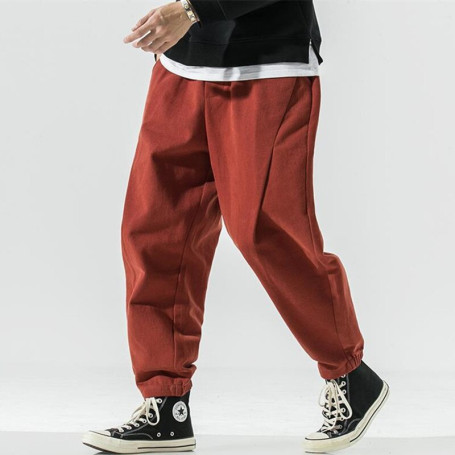 Men's Harajuku Style Work Pants Men's Casual Straight Pants Retro Large Size Pants Men's Clothing
