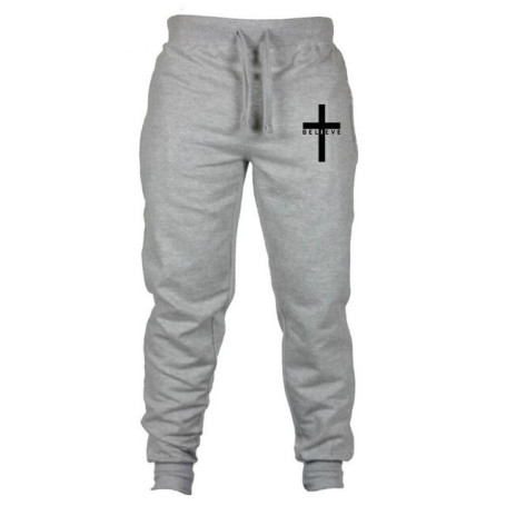 Men Pant Drawstring Casual Simple Loose Sports Jogging Pants