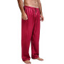 Casual Men Pants Loose Silk Nightwear Solid Color Smooth Men's Pajamas Sleep Pants