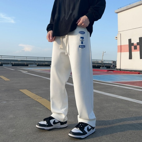 Men Fashion Loose Straight Sweatpants Men Hip Hop Casual Jogging pants