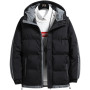 Men's New Jacket Hooded Thickened Short Cotton Coat Outdoor Jacket
