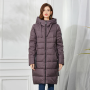 Women Coat  Thick Cotton Padded Coat Quilted Coat Warm Long Jacket Hooded  Women Overcoat Plus Size