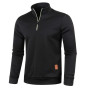 Men's Sweater Pullover Solid Half Zipper Turtleneck Pullovers Male Knitted Wool Sweaters