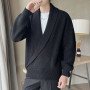 Men's Sweater Thickened Warm Tops Knitted Sweaters Loose Casual Jacket Boutique Clothing