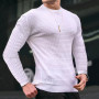 Men's Casual Long Sleeve Slim Fit Basic Knitted Sweater Pullover