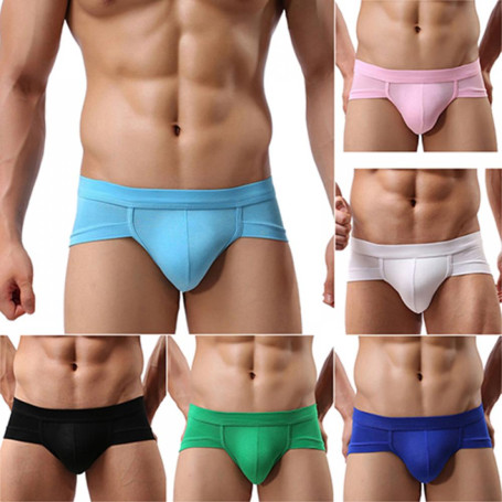 Men's Sexy Underwear Boxer Briefs Shorts Bulge Pouch Comfy Soft Underpants Trunks