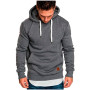 Casual Hooded Pullover Coat Outdoor Homme XL