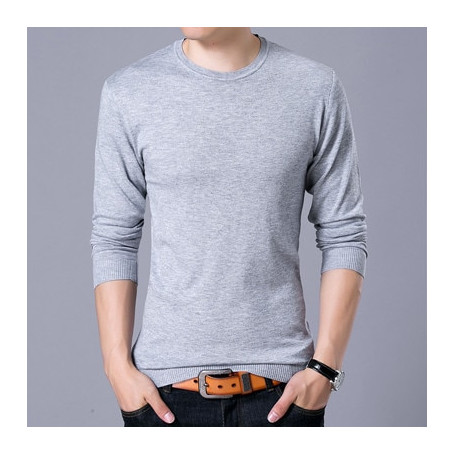 Slim Fit Knitting Hombres Long Sleeve Sweaters Fashion