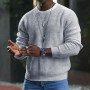 Pullover Sweater Long Sleeve Knitwear Male Clothing M-3XL