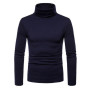 Cotton High Neck Pullover Jumper Sweater Men's Turtleneck Fashion