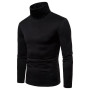 Cotton High Neck Pullover Jumper Sweater Men's Turtleneck Fashion
