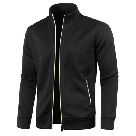 Men's Turn-down Sweatshirt Zipper Stand Collar Pullovers