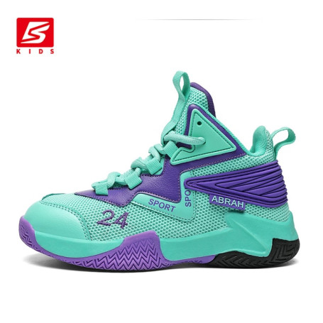 Kids Sneakers Boys Basketball Shoes Thick Sole Non-slip Children Sports Shoes Breathable Child Boy Gym Running Sneaker Girls