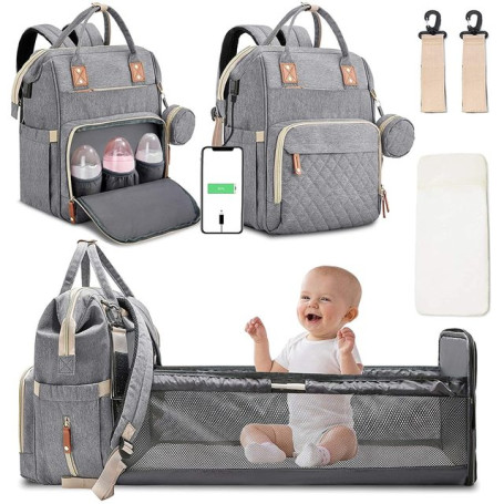 Baby Nappy Changing Bags Changing Station Portable Baby Bed Travel Bassinet Folding Crib Shade Cloth Changing Pad Waterproof
