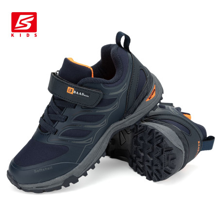 Baasploa Children Sneakers Boys Hiking Shoes Outdoor Sports Running Shoe for Boy Leather Non-Slip Breathable School Kids Sneaker