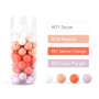 Baby Round silicone Beads 20Pcs 15mm DIY Colorful Teething Pacifier Chain Bracelet BPA Free Silicone Beads Newborn Care Toys