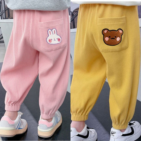 Girls' pants Autumn/Winter New style children's sports pants Boys warm pants