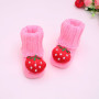 Newborn Baby Toddler Shoes 0-1 Year Old Baby Shoes Handmade Knitted Wool Shoe Hair Socks Embroidery Cartoon Bbaby First Walkers