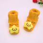 Newborn Baby Toddler Shoes 0-1 Year Old Baby Shoes Handmade Knitted Wool Shoe Hair Socks Embroidery Cartoon Bbaby First Walkers