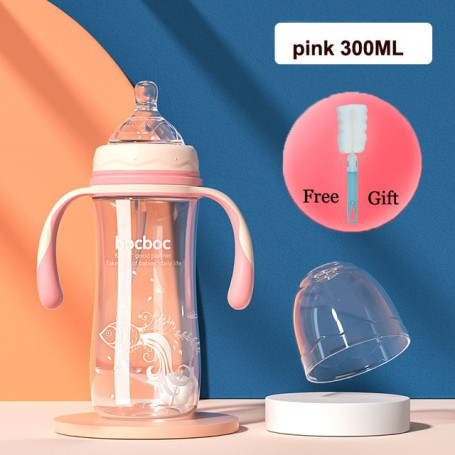 Baby Newborn Nursing Nipple Bottle SIlicone Pacifier Milk Water Feeding Bottles Training Feeding Bottle