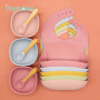 Baby Silicone Feeding Bowl Platos Solid Baby Bibs Fashionable Children's Dishes Baby Tableware BPA Free Snack Cup Baby Stuff