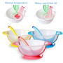 Universal Gyro Bowl Practical Design Children Rotary Balance Novelty Gyro Umbrella 360 Rotate Spill-Proof Solid Feeding Dishes