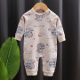 Unisex Baby Rompers Carton Printed Long Sleeve Romper Cotton Jumpsuits for Newborn Baby Boy Clothes One-Piece Outfits Bodysuit